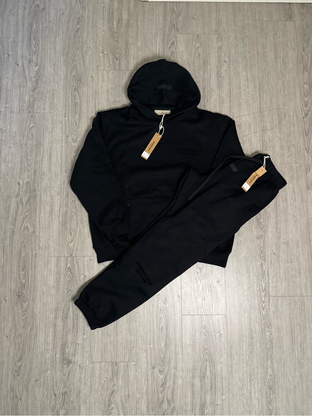 Essentials Men's Black Crewneck Sweatshirt